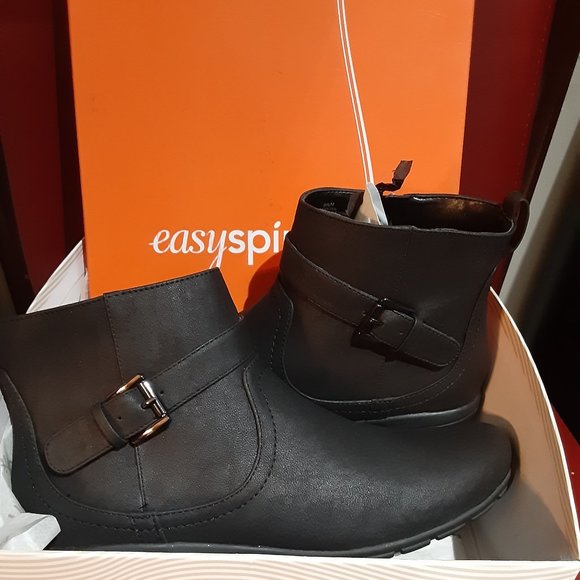 easy spirit black ankle boots